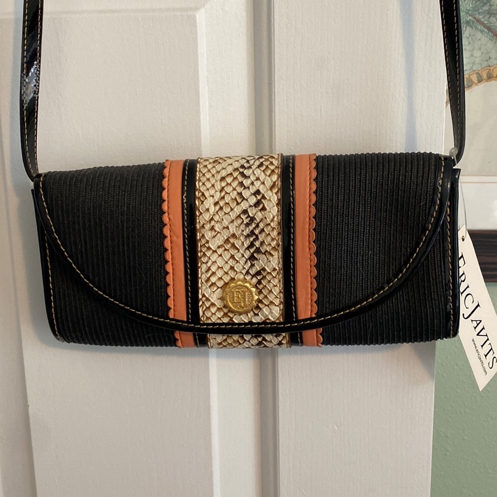 Eric Javits Straw ClutchCrossbody NWT